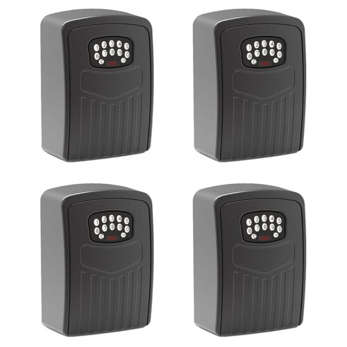4X TUYA  Key Box  Storage Lock Box  Life App Wall Mount Security Anti-Theft Lockbox-Password