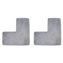 2X L-Shaped Bath Mat Non-Slip, Soft Bathroom Floor Rug, Washable Carpet for Square Showers,for Corner Shower Spaces A