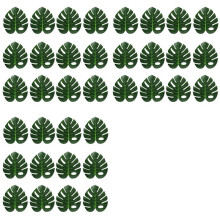 36X Artificial Tropical Leaves Jungle Party Decoration Animal Summer Hawaiian Wedding Home Table Decor XL