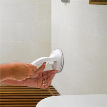 2X Fußstütze mit Saugnapf für die Dusche, Kein Stanzen, Saugnapf-Stufe, Rutschfest, zum Waschen Von Fußbekleidung, Schuhpedale, Halter für das
