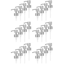 24Pcs Soap Dispenser Pump Replacement Stainless Steel Lotion Dispenser Pump for Regular 28/400 Neck Bottles for Bathroom