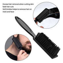 6Pcs Fade Brush Comb Scissors Cleaning Brush Barber Shop Skin Fade Vintage Oil Shape Carving Cleaning Brush