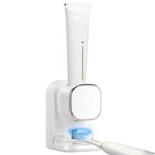 Dispensador AutomáTico de Pasta de Dente Dispensador de Pasta de Dente EléTrico Montado Na Parede para Banheiro, Branco