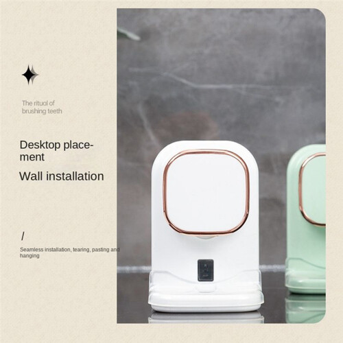 Electric Toothpaste Dispenser, Sensor Automatic Toothpaste Squeezer, Wall-Mounted Bathroom Toothpaste Pump White