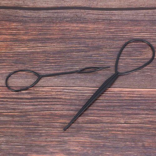 2 x plastica flaxen capelli dispositivo nero
