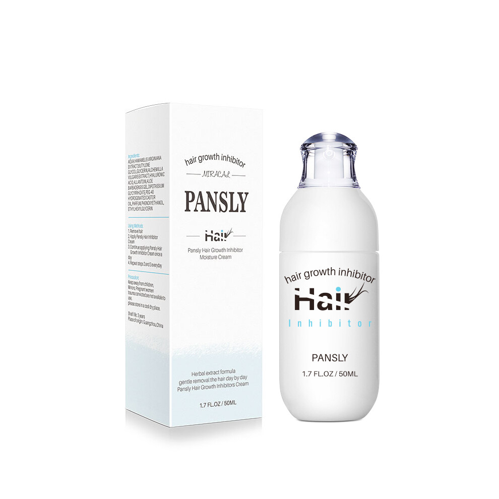 PANSLY Hair Growth Inhibitor Facial Removal Cream Spray Beard Bikini Intimate Face Legs Body Armpit Painless 50Ml