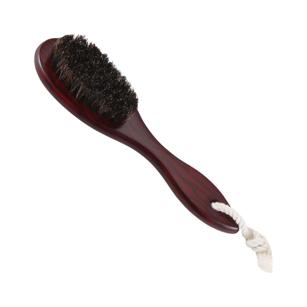 Horse Hair Wave Hair Beard Brush Hair Comb Wooden Handle Large Curved Comb Men Natural Hair Combs Hair Styling Tools
