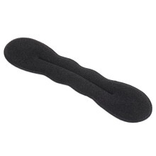Magic Bun Maker (2 Small, 2 Large) Foam Sponge Bun Shaper Hair Accessories (Black)