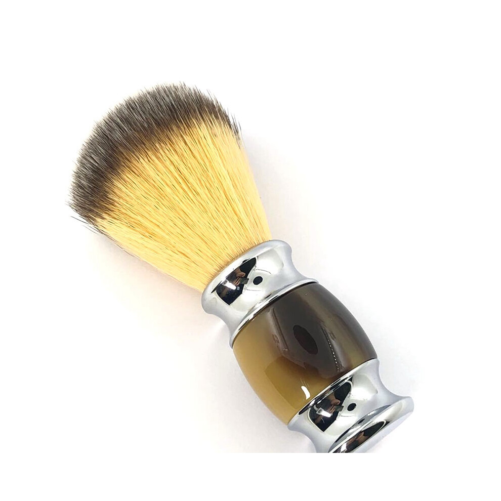 Synthetic Shaving Brush Durable Resin Handle Travel Brush,Lathering Well with Shaving Soap Cream for Men Wet Shave