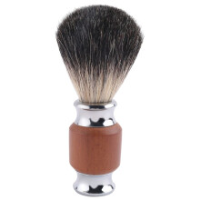 1Pcs Pure Badger Hair Beard Brush Men's Shaving Brush with Wooden Handle Supply Various Hair Razors