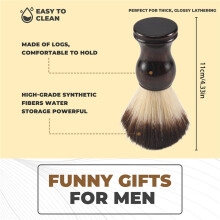Men Shaving Brush Shave Wooden Handle Facial Beard Cleaning Appliance High Quality Pro Salon Tool Safety  Brush
