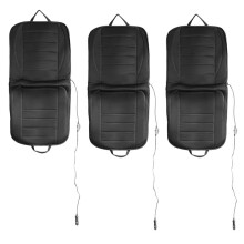 3X Heated Car Cushion - Auto Cover Warmer Auto Headed with Lumbar Support -Controller for Cars, Trucks, Suv