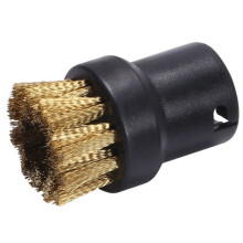 2Ensemble Petite Brosse Ronde Brosse En Cuivre Nettoyeur Vapeur TĂŞte de Brosse pour Nettoyeur Ă Vapeur SC Series SC1 SC2 SC3 SC4 SC5 SC7