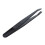 5X Manual Tool Black Plastic Flat Tip Anti-Static Tweezers 2