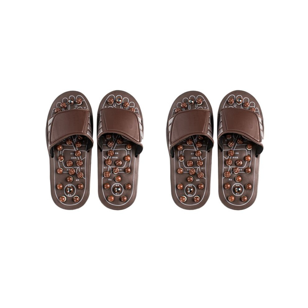 2X Acupressure Foot Massager Massage Slippers Shoes Reflexology Sandals Relief Plantar Fasciitis Arthritis S