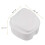 2X White Denture Case, Denture Cup with Strainer, Denture Bath Box False Teeth Storage Box with Basket Net Holder 2