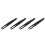 4X Manual Tool Black Plastic Flat Tip Anti-Static Tweezers 1