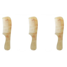 3X Professioneller Schönheits-Ochsenhorn-Haarkamm-Bürsten-Spa-Massage-Salon