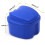 3X Dark  Denture Case, Denture Cup with Strainer, Denture Bath Box False Teeth Box with Basket Net Container Holder 2