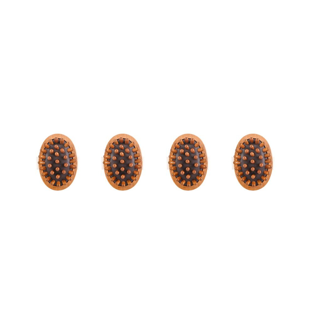 4X Body Cellulite Brush Soothing Wooden Essential Oil Spa-Air Cushion Meridian Massage Brush Calf Kneading Instrumen