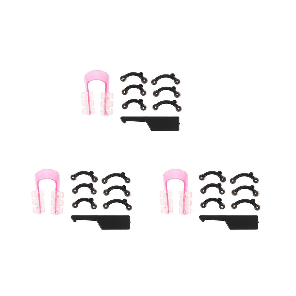 3X 3 Size 3D Invisible Beauty Nose Clip Massage Nose  Lifting Shaping Clip Clipper Shaper Bridge Straightening