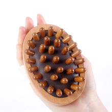 4X Body Anti Cellulite Brosse Apaisant Bois Huile Essentielle Spa-Air Coussin Méridien Massage Brosse Veau Pétrissage Instrument