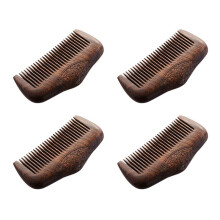 4X Taschen Kamm Sandelholz Grün Natürliche Super Eng Delle Holz Kämme Statische Läuse Bart Kamm Frisur Sandelholz Kamm