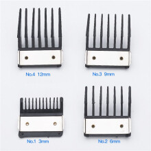 16 Attachment Comb Set for with Metal Backed Cutting Guide 3mm 6mm 9mm 12mm