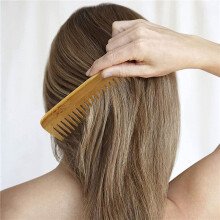 3X Thick Solid Wood Comb Wide Tooth Comb Portable Styling Massage Anti-Static Hair Comb Handleless Hairdressing Comb