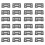 24 Pcs Ceramic Blade Ceramic Replacement Cutter ,28 Teeth Ceramic Clipper Blade Replacement Cutter 2-Hole Clipper,Black 1