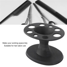 2X Hair Brush Holder Round Hair Brush Comb Holder Display Rack Hair Styling Brush Stand Hairdressing Tool Shelf