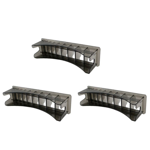 3X for  Base Storage Box for Hair Clipper Trimmer Limit Comb Guide Comb Barber Tool Guide Combs