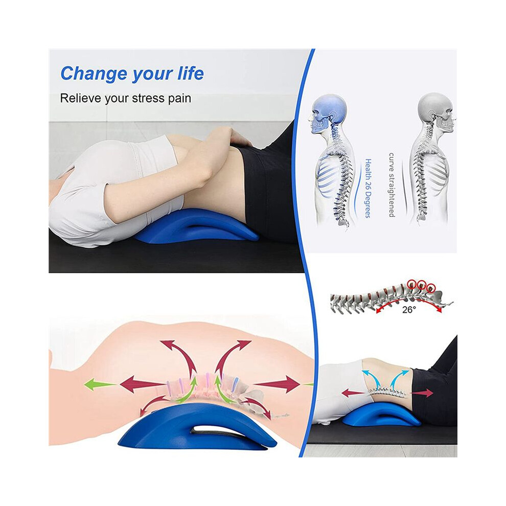 3X Lower Back Stretcher Foam Device ,Lumbar Support Device, Spinal Deck Pain Relief ,Lumbar Traction Cushion