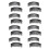 16 Pezzi Plastica 24 Denti Combs per Lady Nero 1