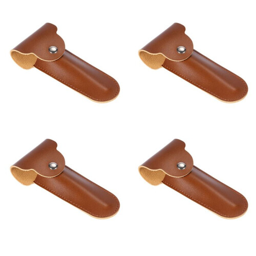 4X  Case Reishouder Handleiding Double  Safety Razors Container PU Lederen Tas 1