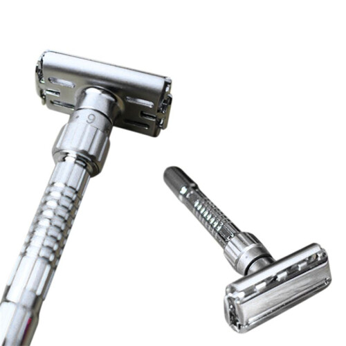 2X Classic Handle  Double-Edged T-Shaped 9-Speed Radical Adjustment Front  Sent 5 Blade and Storage Box 2
