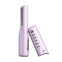 Hair Straightener Professional Quick Heated Electric Hot Comb Multifunctional Wireless Portable Straightener-A