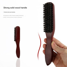 Borstel voor Het Gladmaken van Haar, Borstel van Zwijnenhaar, voor Dames en Heren Haarborstel Kapper Baardborstel Geel