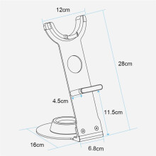 Suitable for Hair Dryer Stand Vertical Bathroom Anti-Scratch Hair Dryer Storage Shelf
