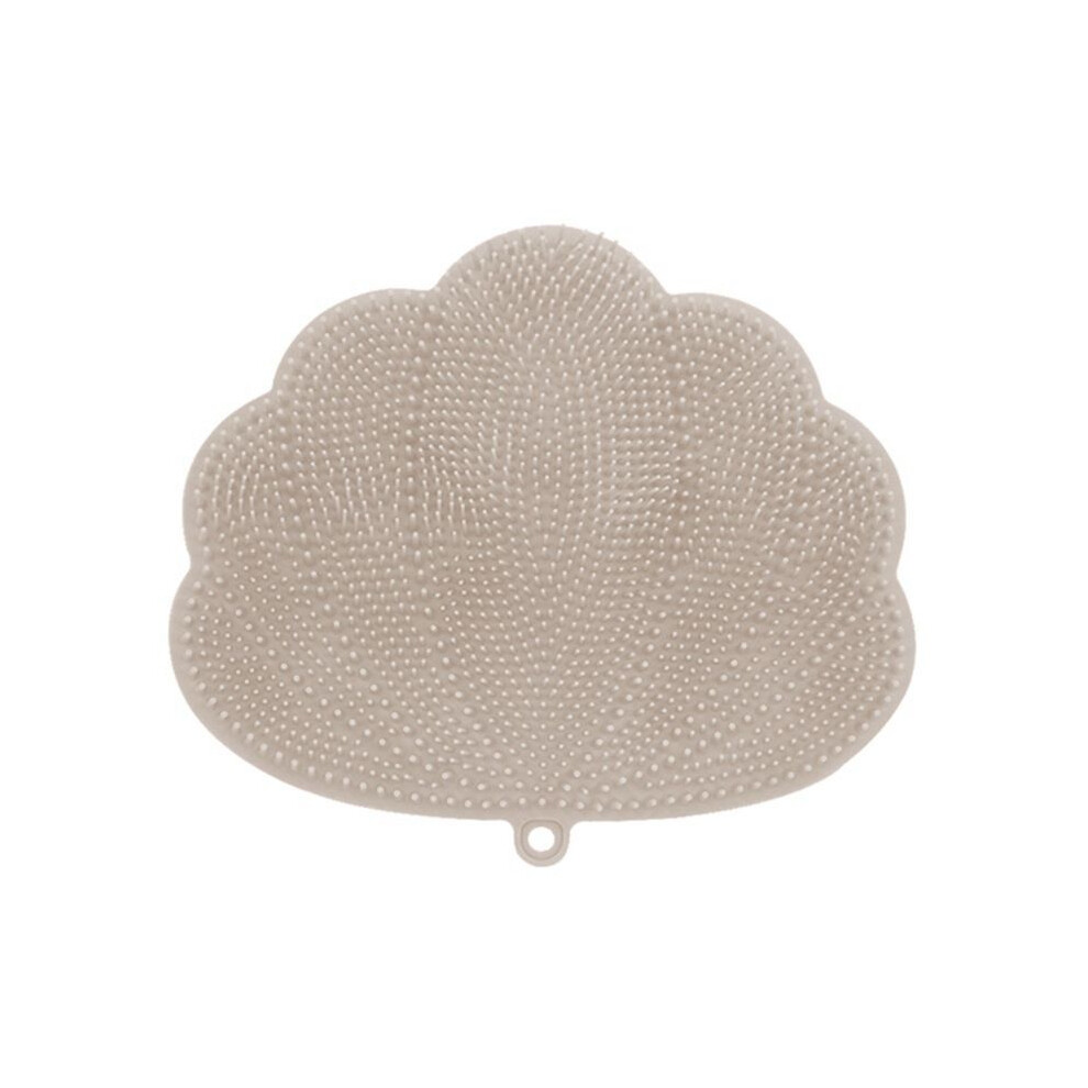 Wall-Mounted Hands-Free Back and Foot Scrubber with Suction Cups - Deep Clean and Exfoliate in the Shower Khaki