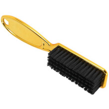 Fade Brush Comb Scissors Cleaning Brush Barber Shop Skin Fade Vintage Oil Shape Carving Cleaning Brush Gold 3PC