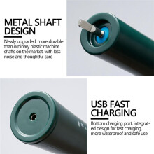Electric Toothbrush for Adults Kids Electric Toothbrush 6 Modes Electric Toothbrush Rechargeable Battery Toothbrush,E