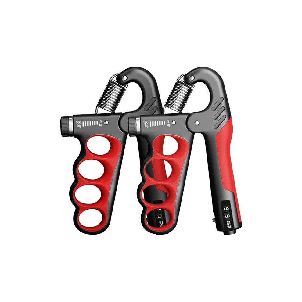 2 Pack Hand Grip Strengthener for Muscle Building and Injury Recovery 11-220 Lbs Hand Squeezer Adjustable Resistance A