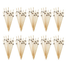 Disco Decorative Toothpicks for Appetizers, Fancy Bamboo Skewers for Appetizers Drinks Disco Party Decorations