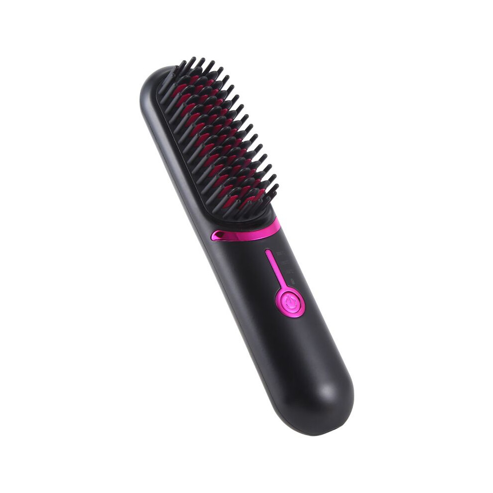 Electric Hair Brushes Wireless Hair Straightener Brush for Portable Rechargeable Hair Straightener Cordless Heating Comb