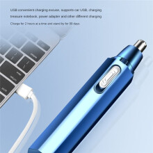 Nose Hair Trimmer for Men USB Rechargeable Ear Nose Hair Trimmer Professional Trimming Tool Electric Nose Hair Trimmer-A
