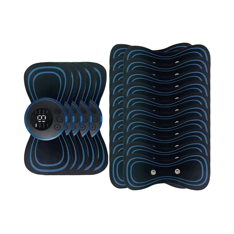 20PCS Electric Neck Massager  Portable EMS Rechargeable Microcurrent Cervical Massage Patch for Muscle Relaxation