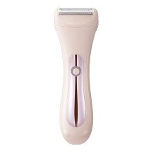 2-In-1 Elektrischer Bikini-Trimmer für Frauen, Elektrorasierer, Nass-/Trockenrasierer Zur Haarentfernung im Schambereich, Gesicht, Beine, Rosa
