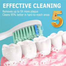 6 Stück Ersatz-Zahnbürstenköpfe für Philip Sonicare HX7001/HX7002/HX7351/HX5100/HX7022
