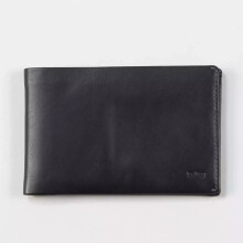 Unisex Bellroy Slim Travel Wallet - Midnight Black New Leather Passport Holder